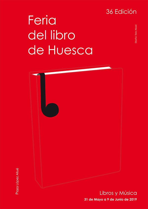 Cartel ganador de la Feria del Libro de Huesca 2019