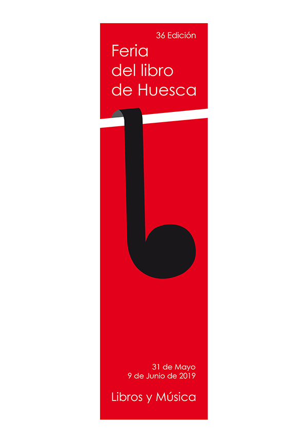 Cartel ganador de la Feria del Libro de Huesca 2019