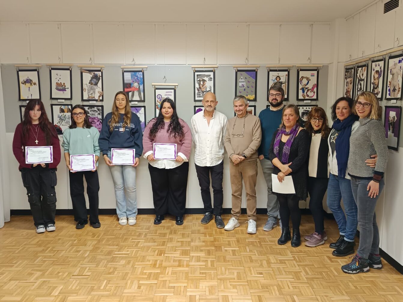 Entrega de premios del collage “Contra Violencia de Género”